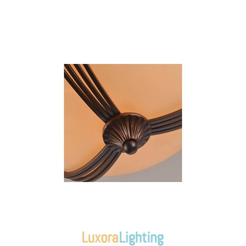 Designer Touch Decorative Rustic Lodge Vintage Mini Style Painting Metal Pendant Light