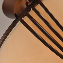 Designer Touch Decorative Rustic Lodge Vintage Mini Style Painting Metal Pendant Light