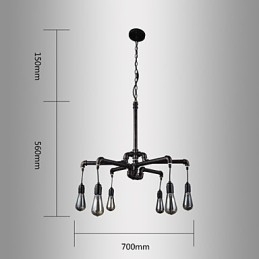 Designer Touch Decorative Retro Metal Ceiling Light Cafe