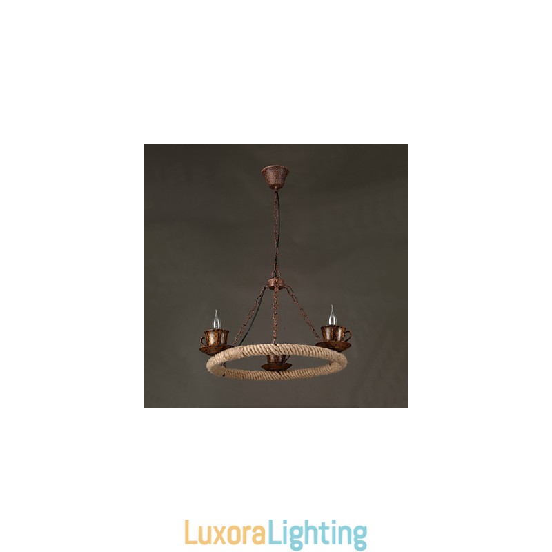 Designer Touch Decorative Vintage Country Painting Metal Pendant Light Garage