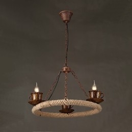 Designer Touch Decorative Vintage Country Painting Metal Pendant Light Garage