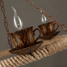 Designer Touch Decorative Vintage Country Painting Metal Pendant Light Garage