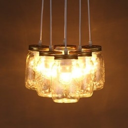 Designer Touch Decorative Creative Wishing Bottle Glass Sweet Children Three Droplight Lamp