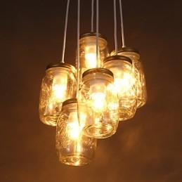 Designer Touch Decorative Creative Wishing Bottle Glass Sweet Children Three Droplight Lamp