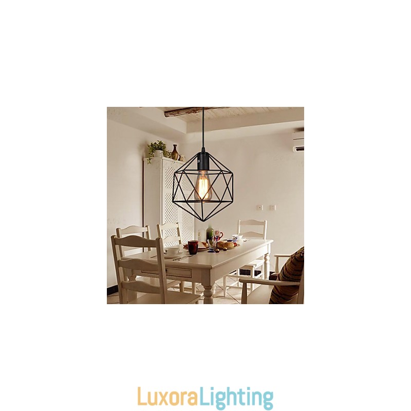 Designer Touch Decorative Geometrical Line Diamond Wrought Iron Chandelier Pendant Light Modern Contemporary