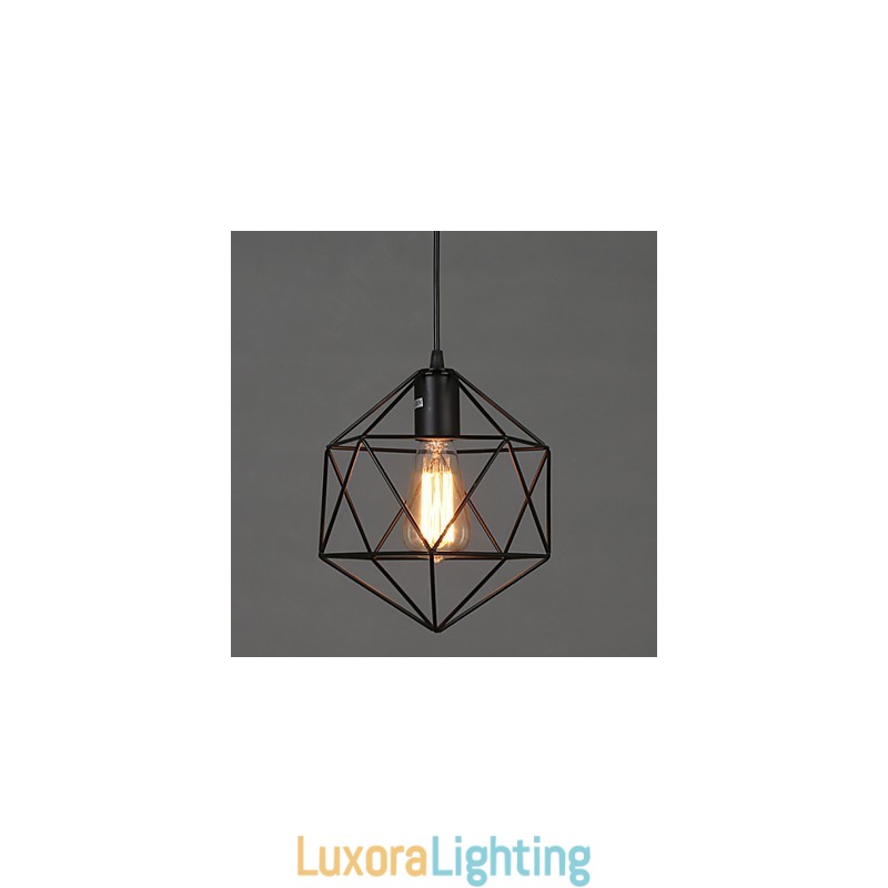 Designer Touch Decorative Geometrical Line Diamond Wrought Iron Chandelier Pendant Light Modern Contemporary