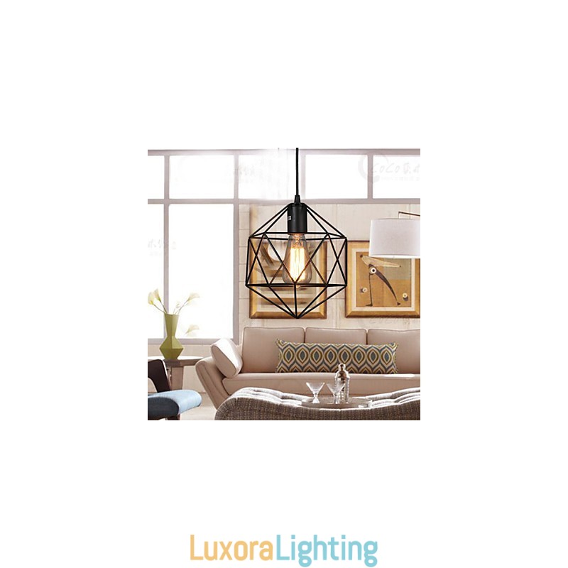 Designer Touch Decorative Geometrical Line Diamond Wrought Iron Chandelier Pendant Light Modern Contemporary