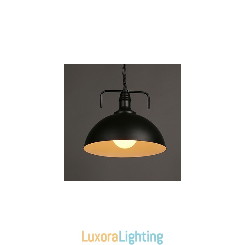 Designer Touch Decorative Nordic American Country Industrial Semicircle Fashion Wrought Iron Single Head Droplight