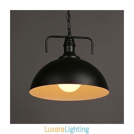 Designer Touch Decorative Nordic American Country Industrial Semicircle Fashion Wrought Iron Single Head Droplight