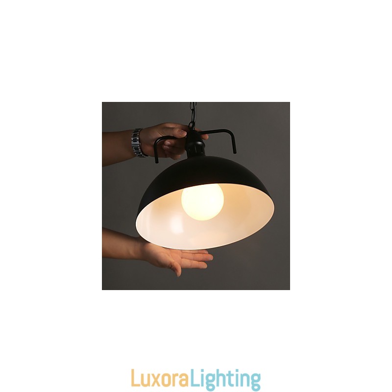 Designer Touch Decorative Nordic American Country Industrial Semicircle Fashion Wrought Iron Single Head Droplight