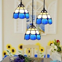 Designer Touch Decorative European Contracted Droplight Glass Lampshade Lamps And Lanterns Of The Mediterranean