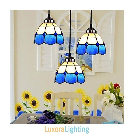 Designer Touch Decorative European Contracted Droplight Glass Lampshade Lamps And Lanterns Of The Mediterranean