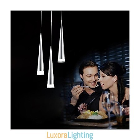 Designer Touch Decorative Modern Contemporary Chrome Metal Pendant Light