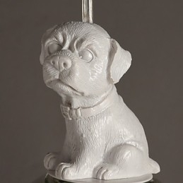 Designer Touch Decorative The Cartoon Dog Droplight Taipei Rural Glass Individuality Creative Small Droplight Lamp