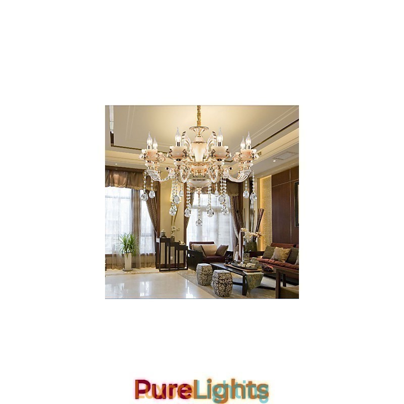 Designer Touch Decorative Simple European luxury Type Gold Jade Zinc Alloy lamp