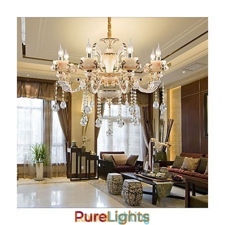 Designer Touch Decorative Simple European luxury Type Gold Jade Zinc Alloy lamp