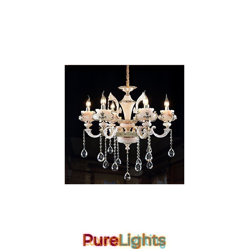 Designer Touch Decorative Simple European luxury Type Gold Jade Zinc Alloy lamp