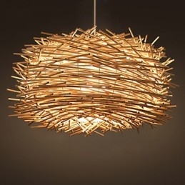 Designer Touch Decorative European and American Denss Rattan Weaving Chandelier