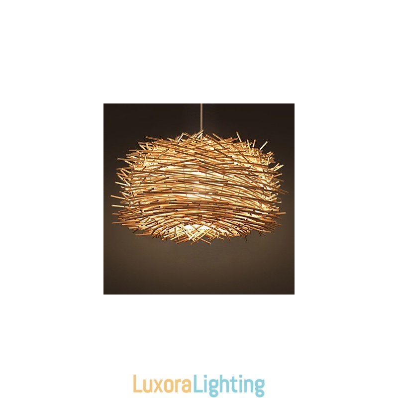Designer Touch Decorative European and American Denss Rattan Weaving Chandelier