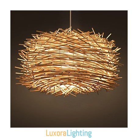 Designer Touch Decorative European and American Denss Rattan Weaving Chandelier