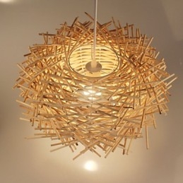 Designer Touch Decorative European and American Denss Rattan Weaving Chandelier