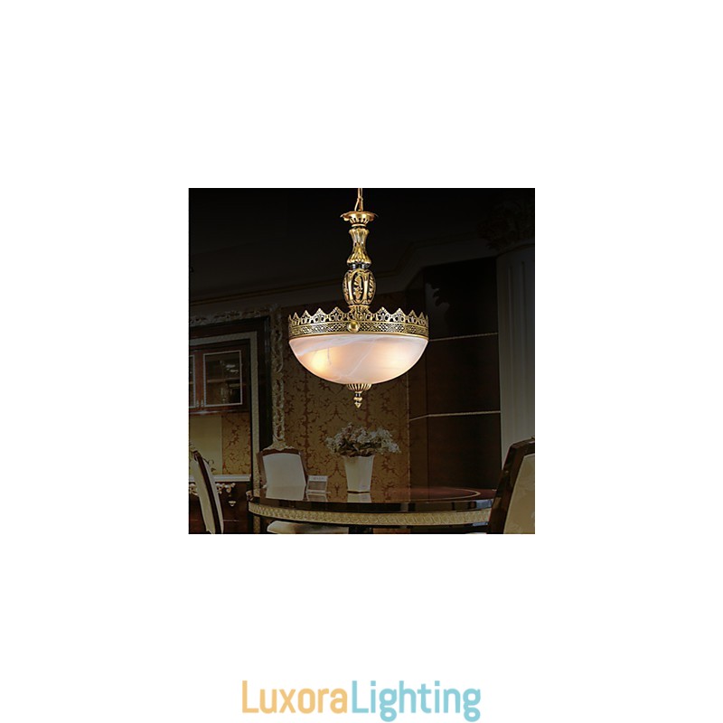 Designer Touch Decorative Traditional Classic Vintage Retro Bronze Metal Pendant Light