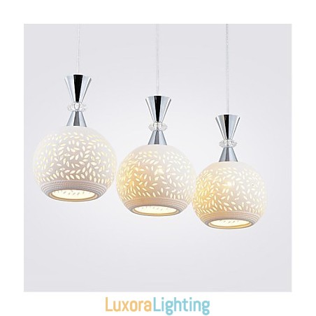 Designer Touch Decorative 3 Heads Pendant Light Modern Contemporary Metal