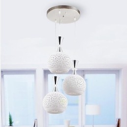 Designer Touch Decorative 3 Heads Pendant Light Modern Contemporary Metal