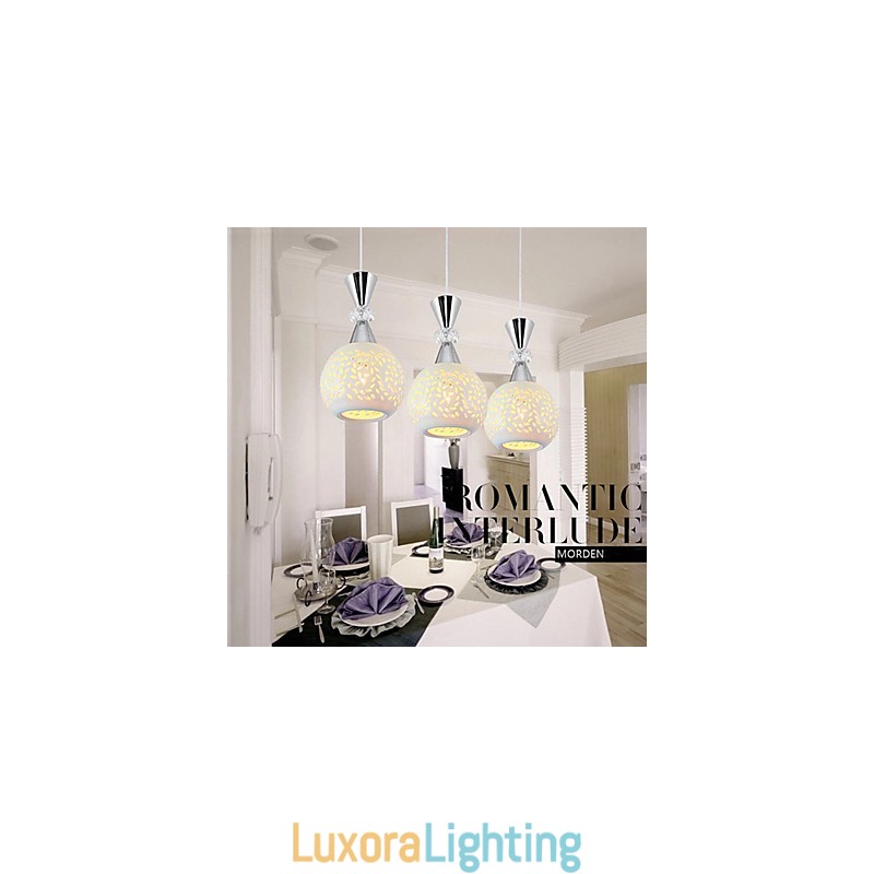 Designer Touch Decorative 3 Heads Pendant Light Modern Contemporary Metal