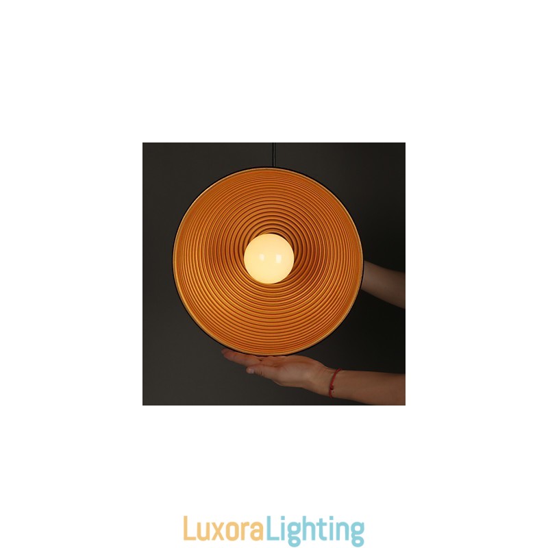 Designer Touch Decorative Creative Lamp Round Chimney Droplight Wrought Iron Character Meals Chandelier Black And White