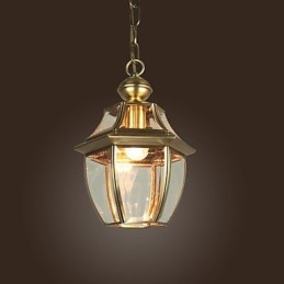 Designer Touch Decorative Traditional Classic Lantern Mini Style Electroplated Pendant Light