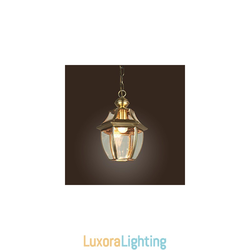 Designer Touch Decorative Traditional Classic Lantern Mini Style Electroplated Pendant Light