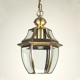 Designer Touch Decorative Traditional Classic Lantern Mini Style Electroplated Pendant Light