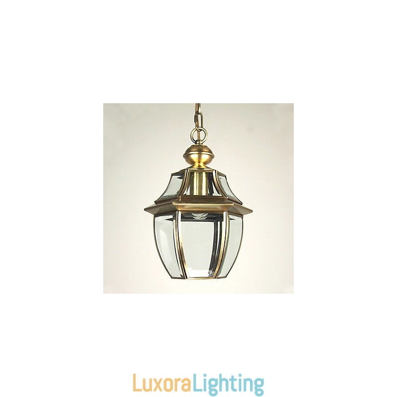 Designer Touch Decorative Traditional Classic Lantern Mini Style Electroplated Pendant Light