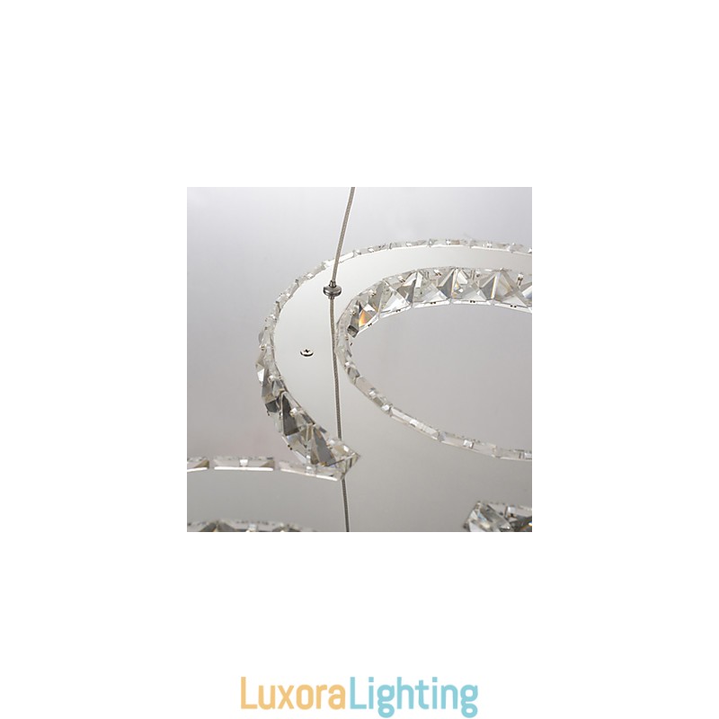 Designer Touch Decorative Modern Contemporary Crystal Chrome Metal Pendant Light