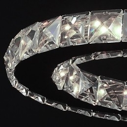 Designer Touch Decorative Modern Contemporary Crystal Chrome Metal Pendant Light