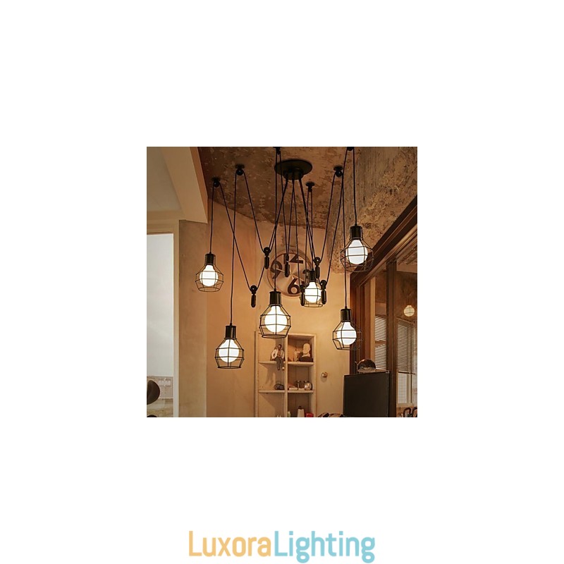 Designer Touch Decorative 6 Lights Country Designers Metal Pendant Light