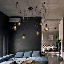 Designer Touch Decorative 6 Lights Country Designers Metal Pendant Light