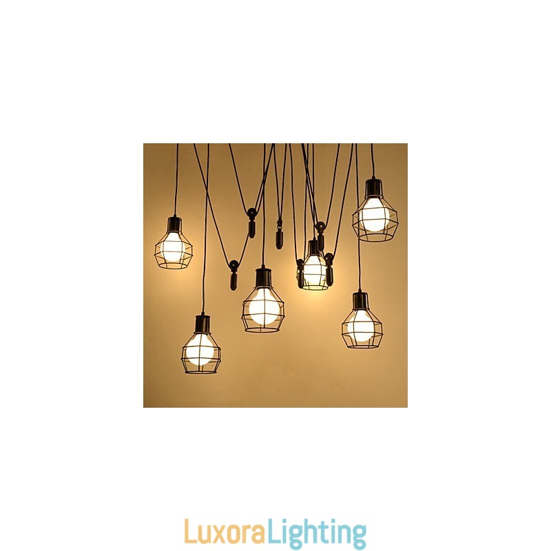 Designer Touch Decorative 6 Lights Country Designers Metal Pendant Light