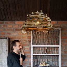 Designer Touch Decorative Retro Classic Wooden Ceiling Lights Simple Pendant Lamps Cafe Pendant Lamp