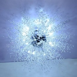 Designer Touch Decorative G4 Mitated Crystal Lamp Pendant Light Stainless Steel Dia 90CM