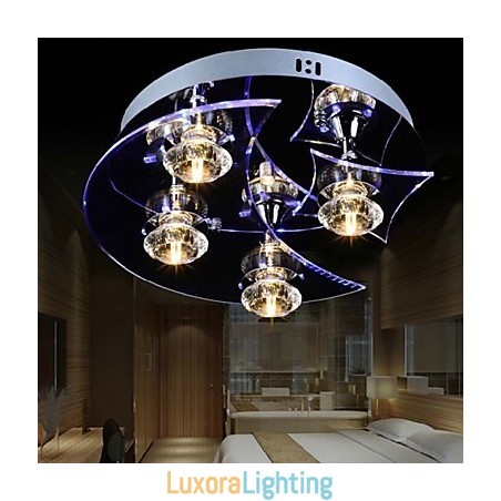 Designer Touch Decorative Chandelier Modern Crystal Living 4 Lights