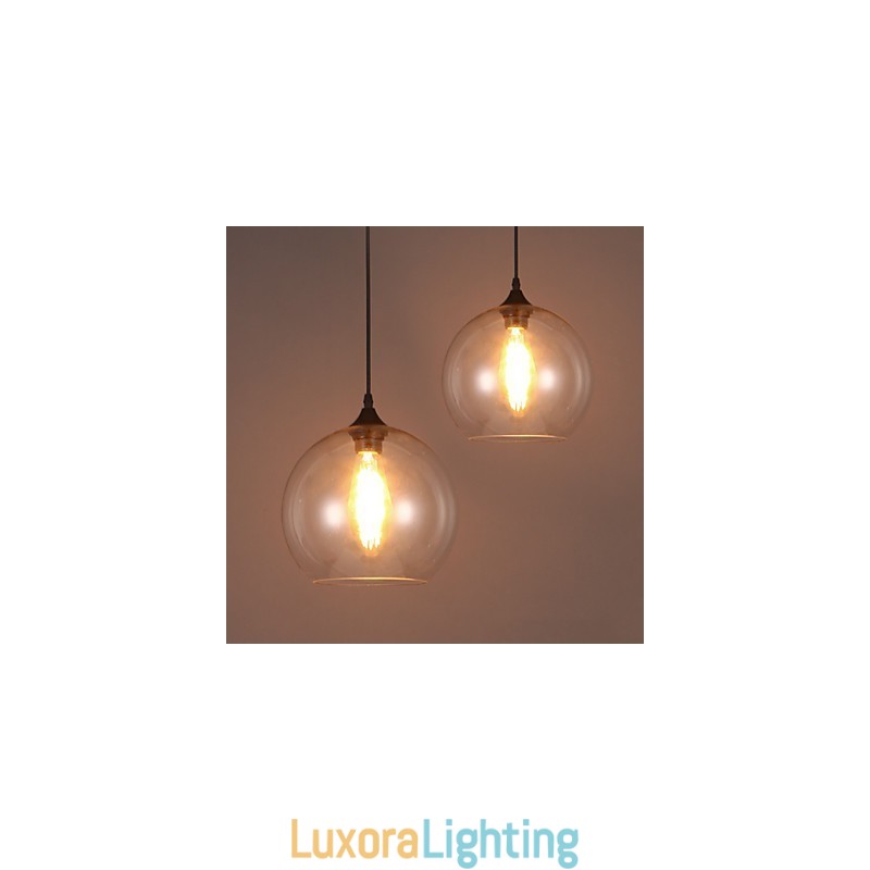 Designer Touch Decorative American Creative Nordic Contracted Rural Glass Ball Single Head Droplight Lanp