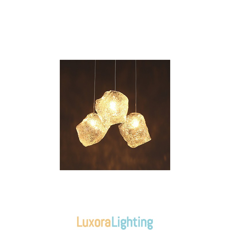 Designer Touch Decorative Contemporary And Contracted Art Glass Irregular Meals Chandelier Ice Crystal Chandelier