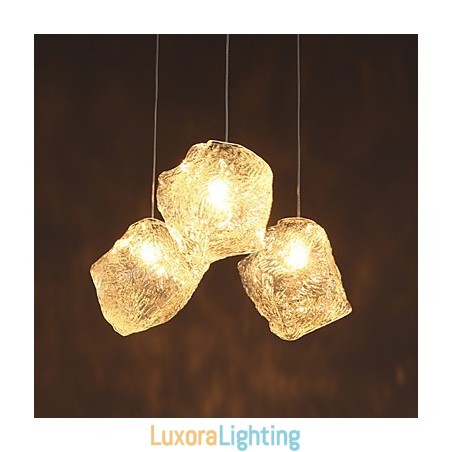 Designer Touch Decorative Contemporary And Contracted Art Glass Irregular Meals Chandelier Ice Crystal Chandelier