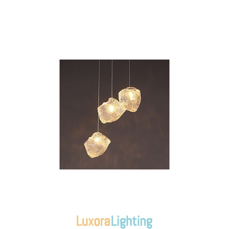 Designer Touch Decorative Contemporary And Contracted Art Glass Irregular Meals Chandelier Ice Crystal Chandelier