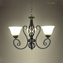 Designer Touch Decorative Jane The Chandelier Is Contracted Wrought Iron Creative European Style Lighting Lamps