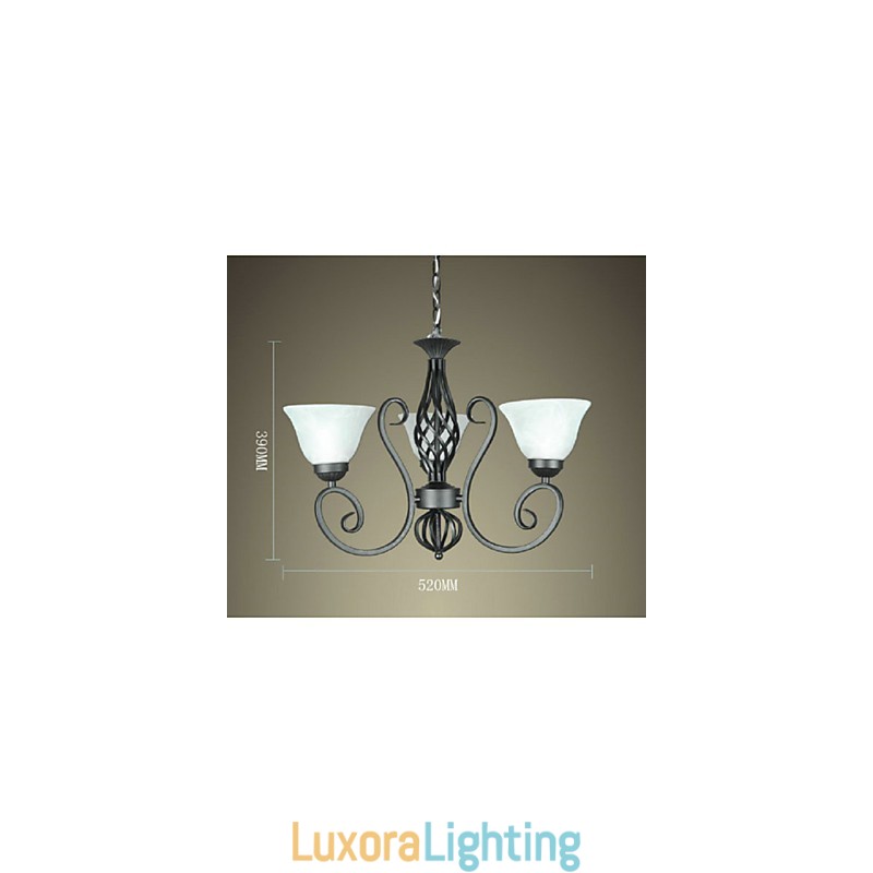 Designer Touch Decorative Jane The Chandelier Is Contracted Wrought Iron Creative European Style Lighting Lamps