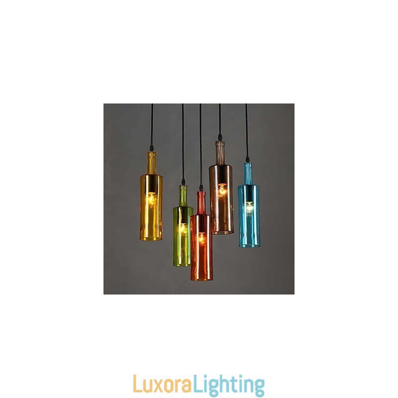 Designer Touch Decorative Diffuse Light Color Restoring Ancient Ways Bottle Droplight Pendant Light