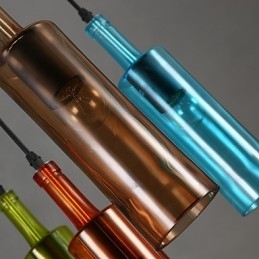 Designer Touch Decorative Diffuse Light Color Restoring Ancient Ways Bottle Droplight Pendant Light